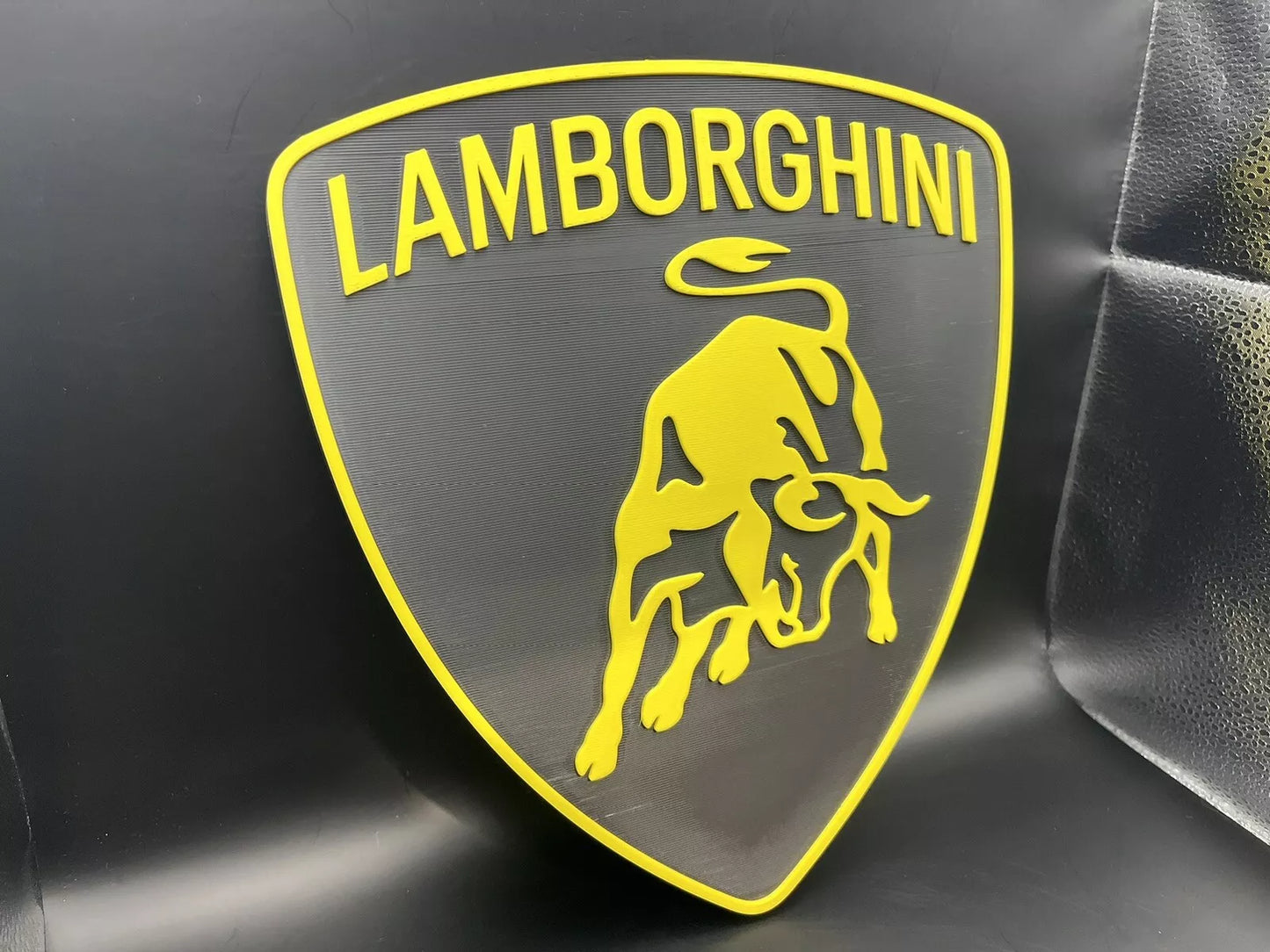 Lamborghini Logo Sign Display | 3D Wall Desk Shelf Art