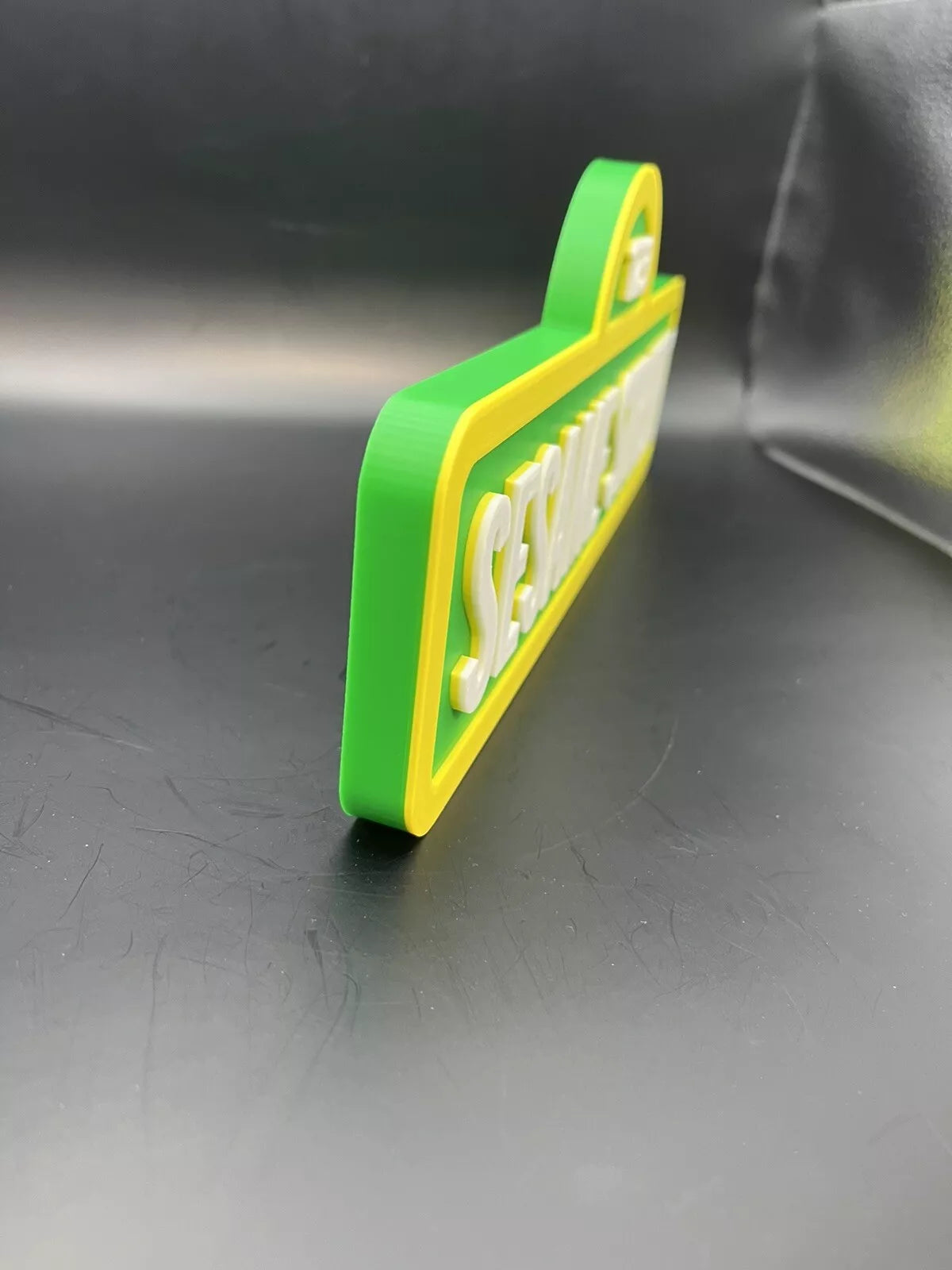 Sesame Street Logo Sign Display | 3D Wall Desk Shelf Art