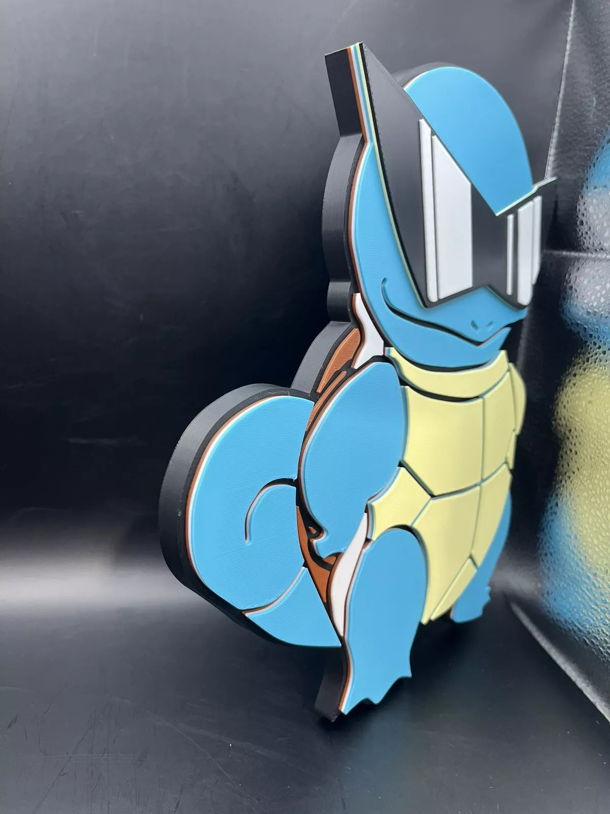Squirtle Squad Pokemon Logo Sign Display | 3D Wall Desk Shelf Art