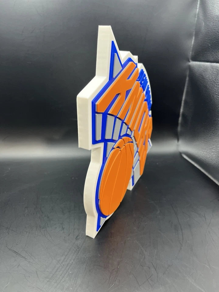 New York Knicks Logo Sign Display | 3D Wall Desk Shelf Art