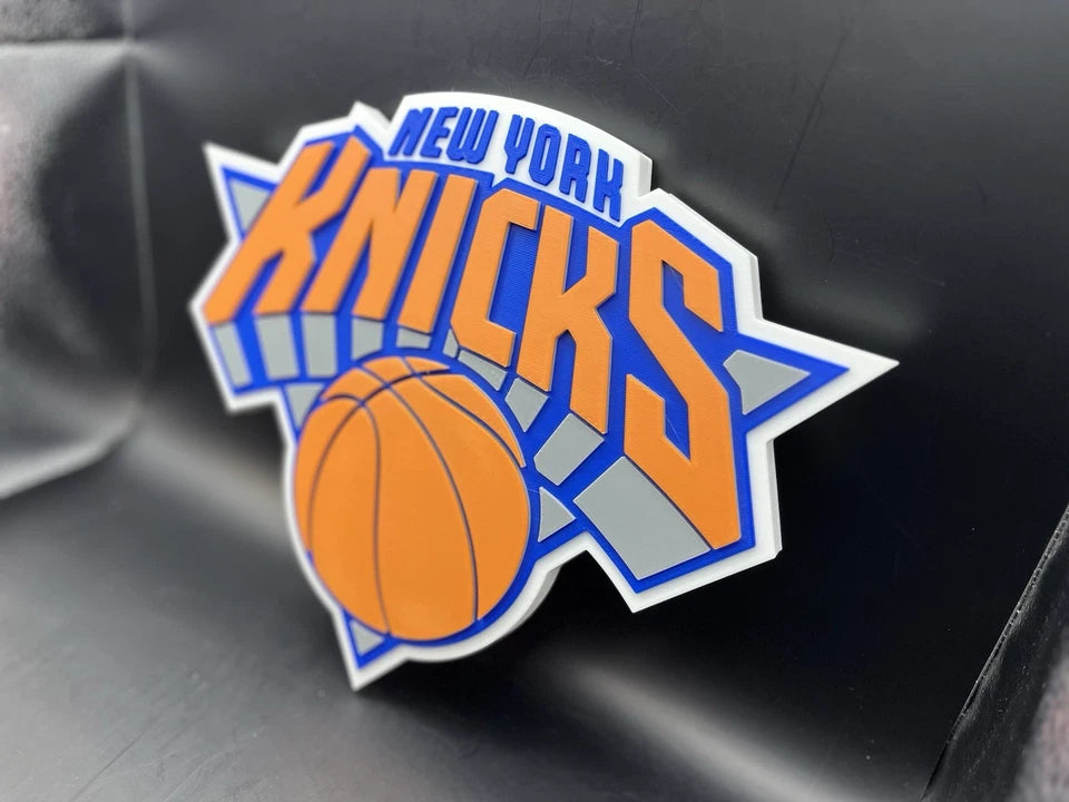 New York Knicks Logo Sign Display | 3D Wall Desk Shelf Art