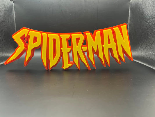 Spider-Man Logo Sign Display | 3D Wall Desk Shelf Art - UNRIVAL3D