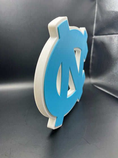 North Carolina Tar Heels Logo Sign Display | 3D Wall Desk Shelf Art - UNRIVAL3D