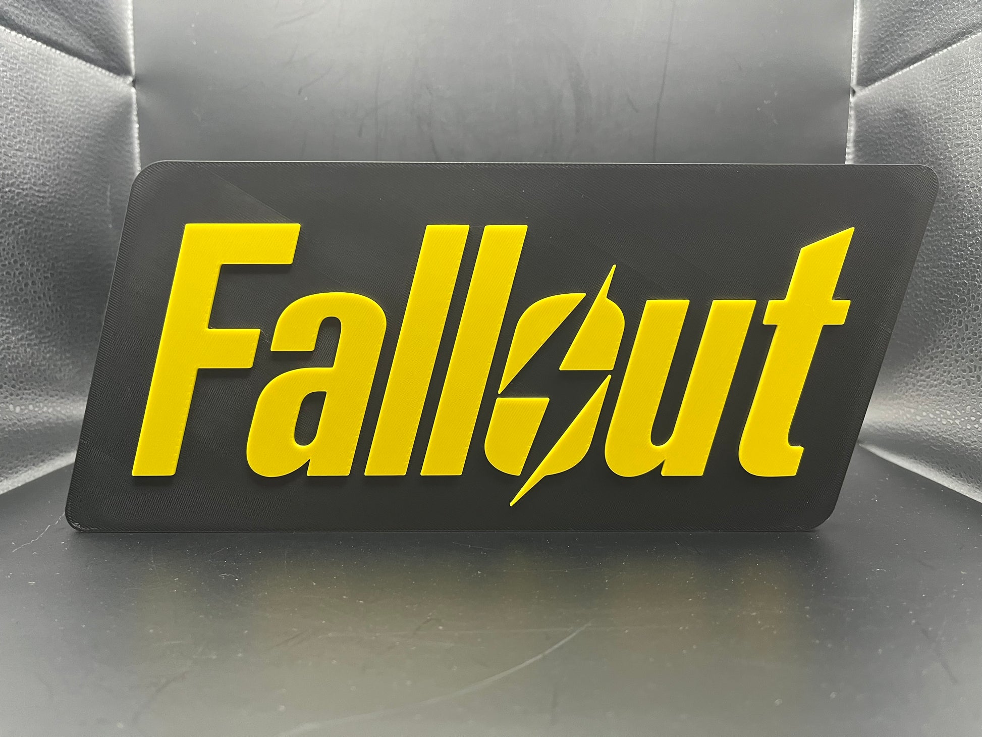 Fallout Logo Sign Display | 3D Wall Desk Shelf Art - UNRIVAL3D