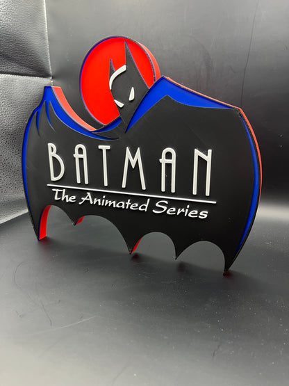 Batman the Animated Series Logo Sign Display | 3D Wall Desk Shelf Art - UNRIVAL3D