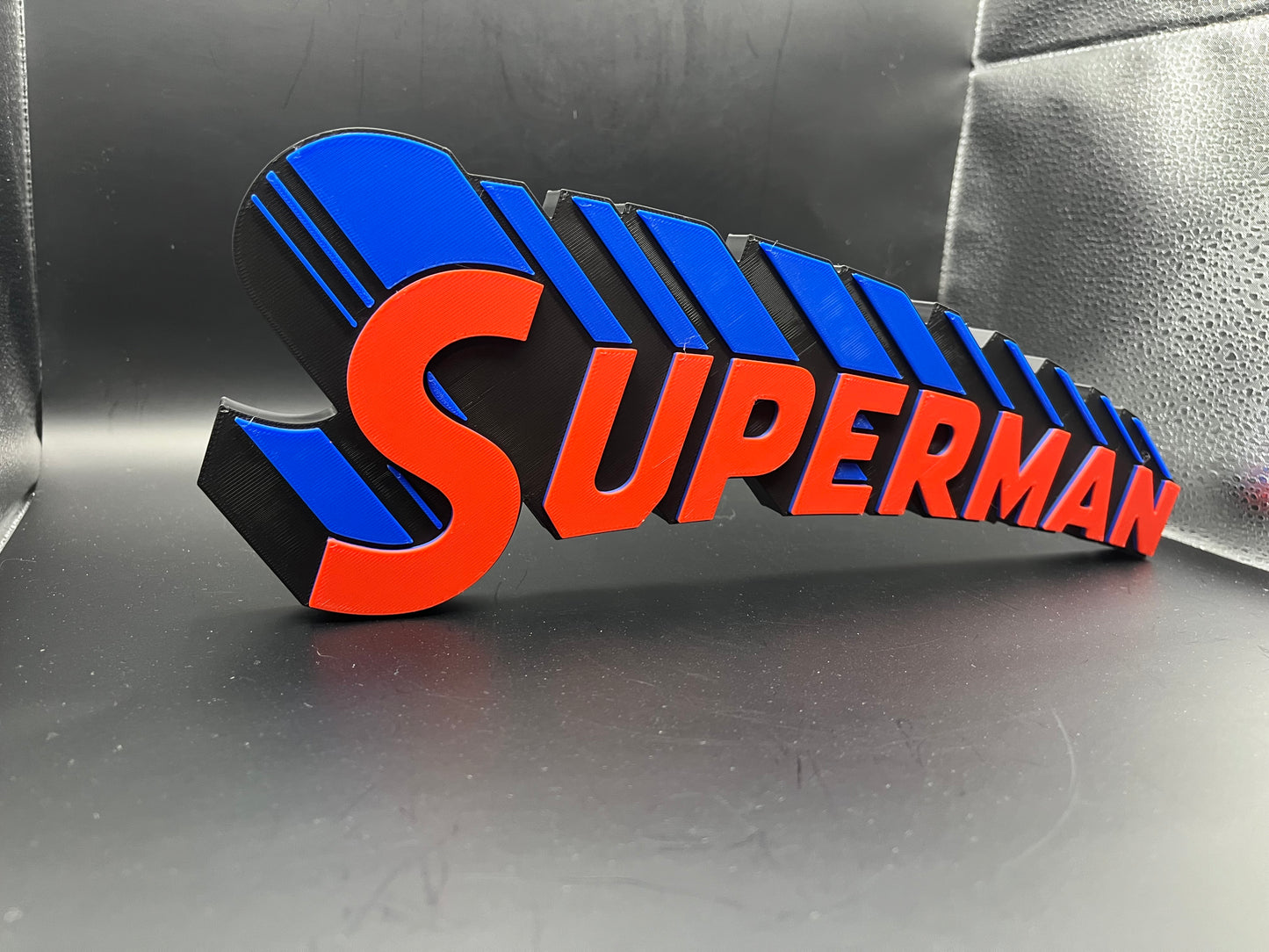 Superman Logo Sign Display | 3D Wall Desk Shelf Art - UNRIVAL3D