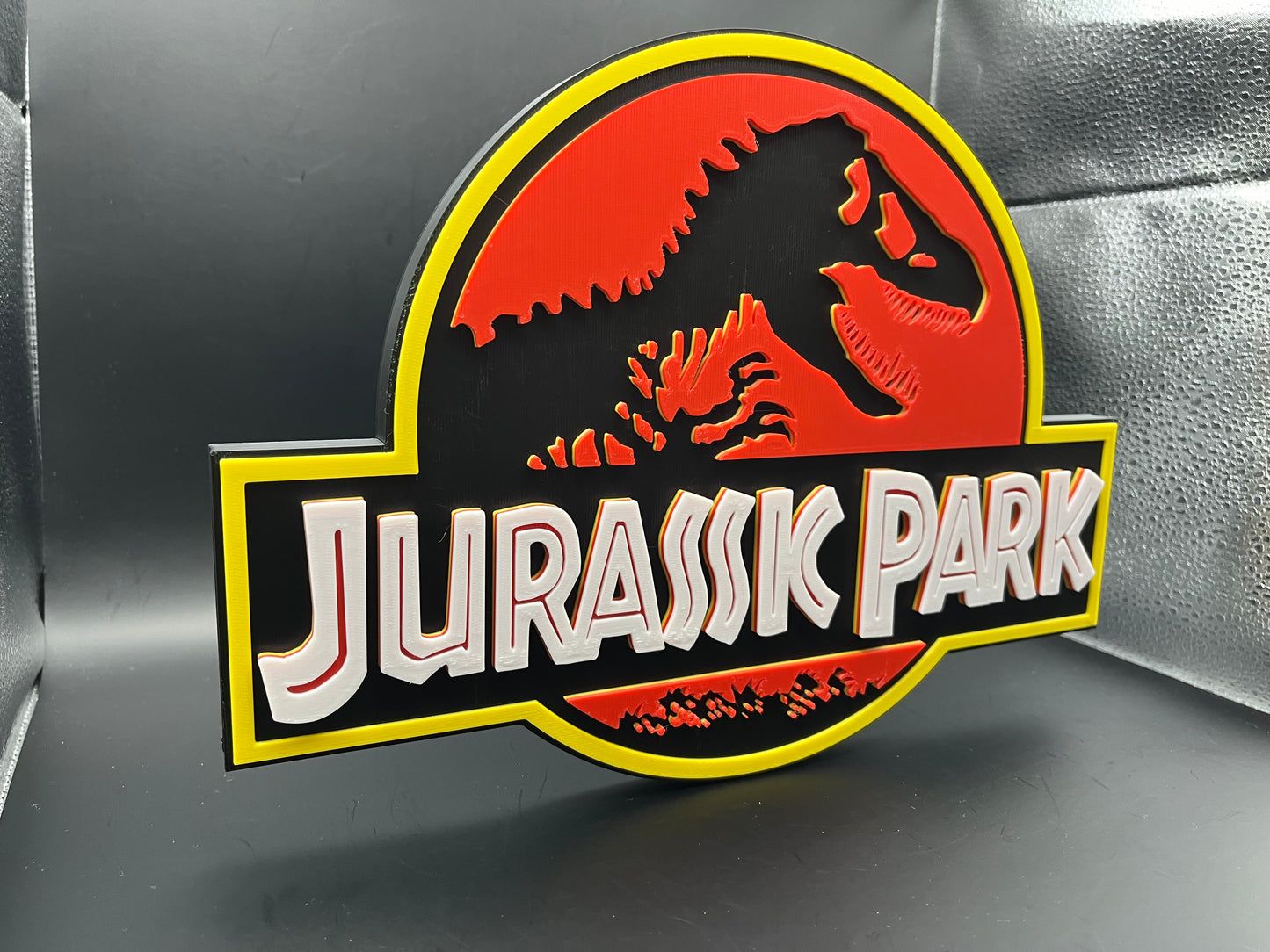 Jurassic Park Logo Sign Display | 3D Wall Desk Shelf Art