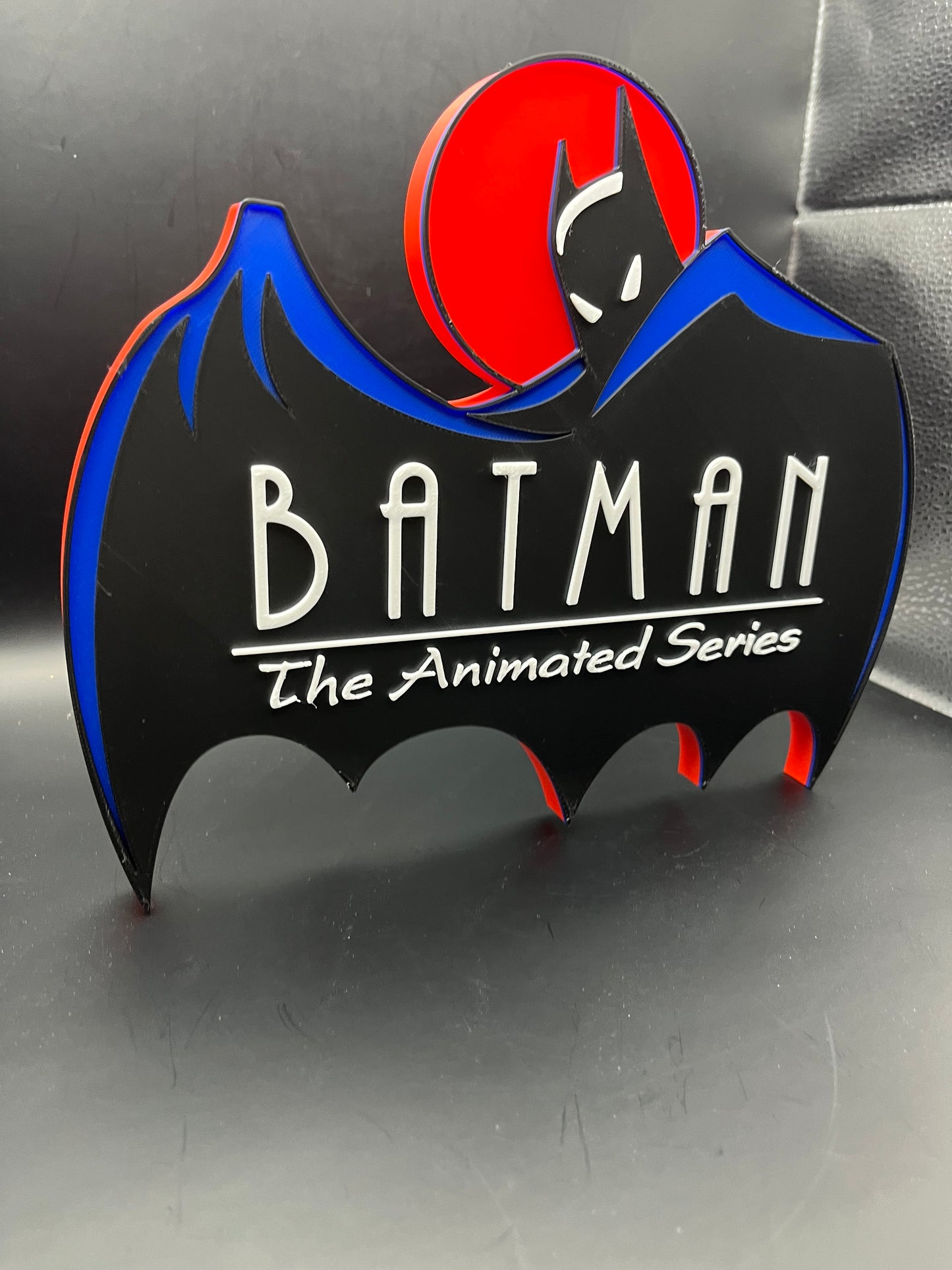 Batman the Animated Series Logo Sign Display | 3D Wall Desk Shelf Art - UNRIVAL3D