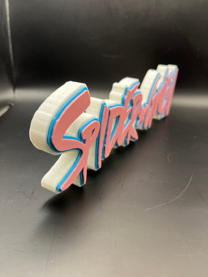 Spider-Gwen Logo Sign Display | 3D Wall Desk Shelf Art - UNRIVAL3D