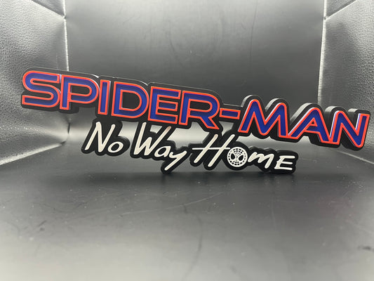 Spider-Man No Way Home Logo Sign Display | 3D Wall Desk Shelf Art - UNRIVAL3D