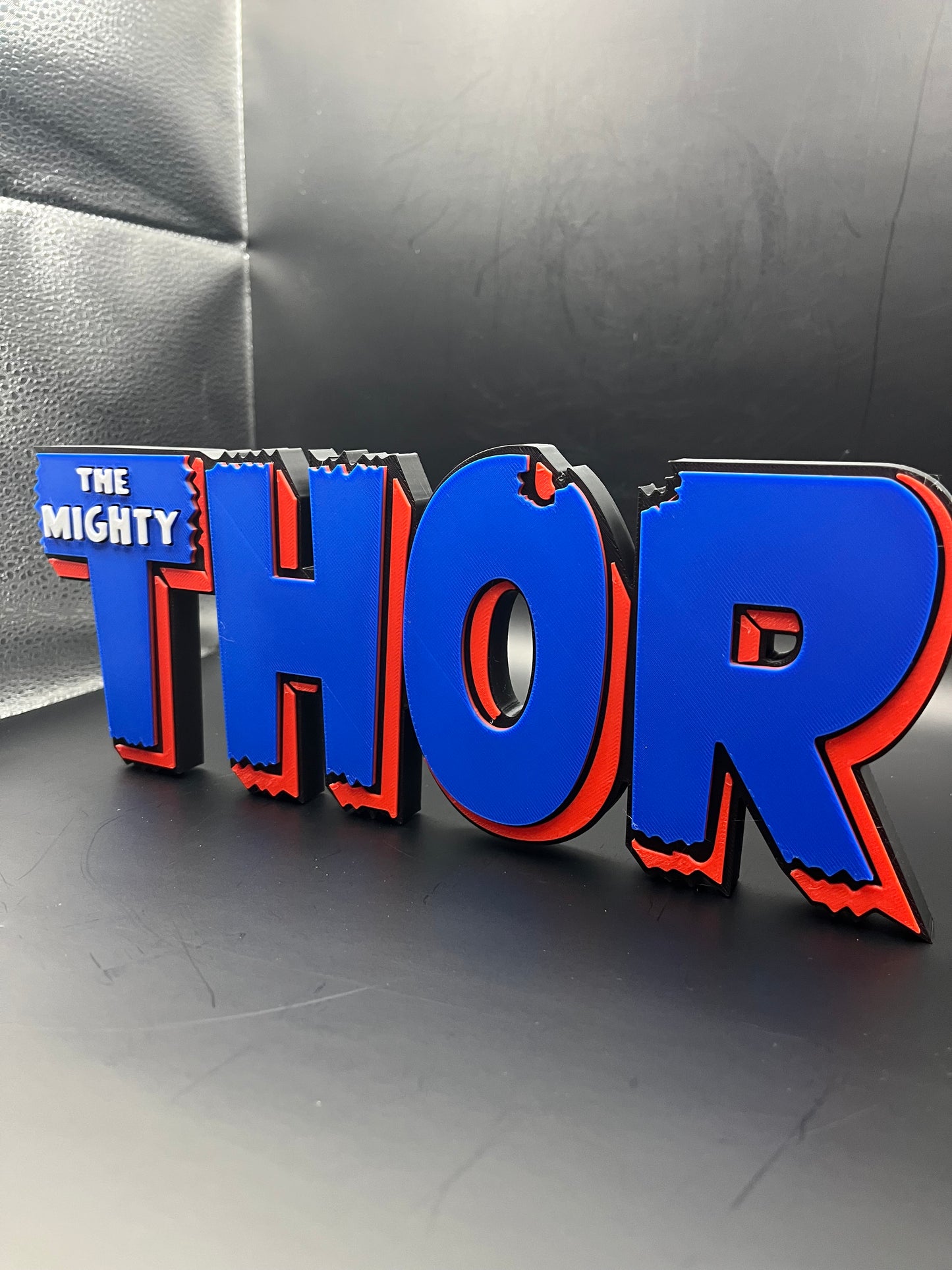 The Mighty Thor Logo Sign Display | 3D Wall Desk Shelf Art - UNRIVAL3D