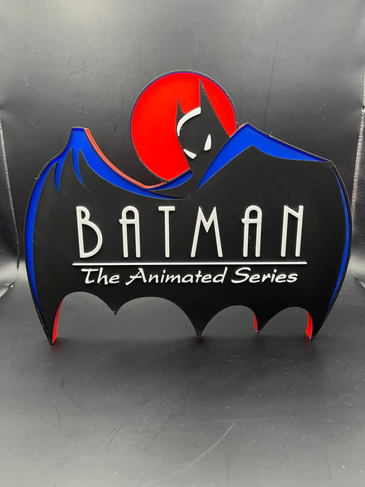 Batman the Animated Series Logo Sign Display | 3D Wall Desk Shelf Art - UNRIVAL3D