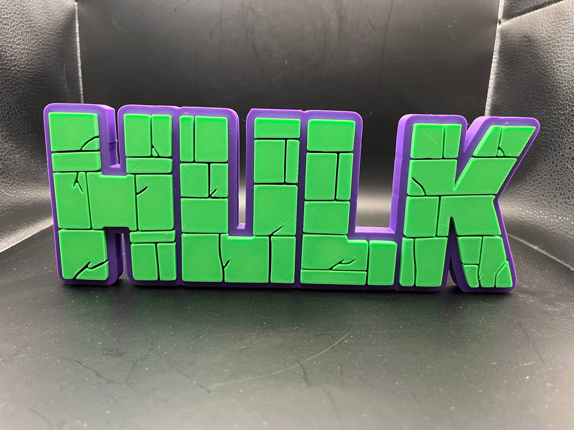 The Hulk Logo Sign Display | 3D Wall Desk Shelf Art - UNRIVAL3D