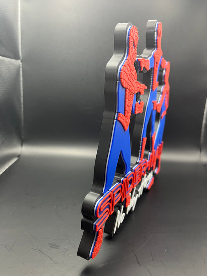 Spider-Man No Way Home Logo Sign Display | 3D Wall Desk Shelf Art - UNRIVAL3D