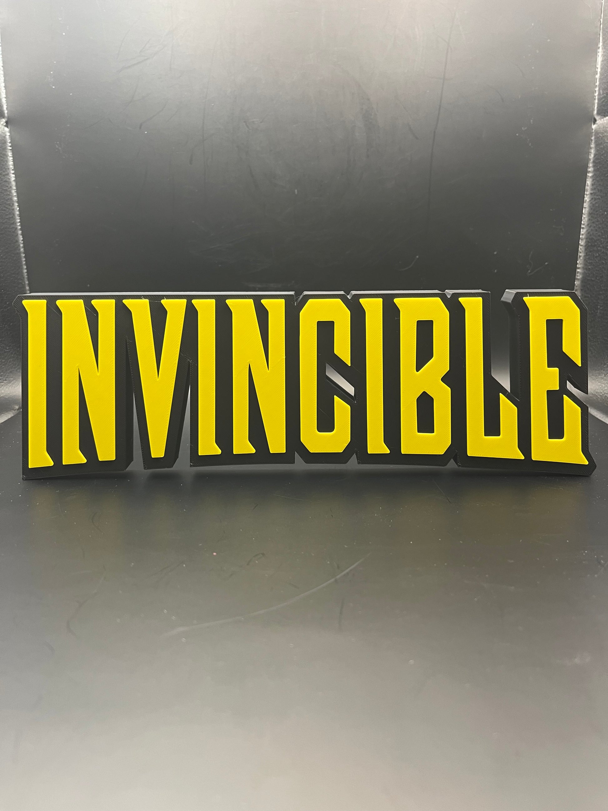 Invincible Logo Sign Display | 3D Wall Desk Shelf Art - UNRIVAL3D