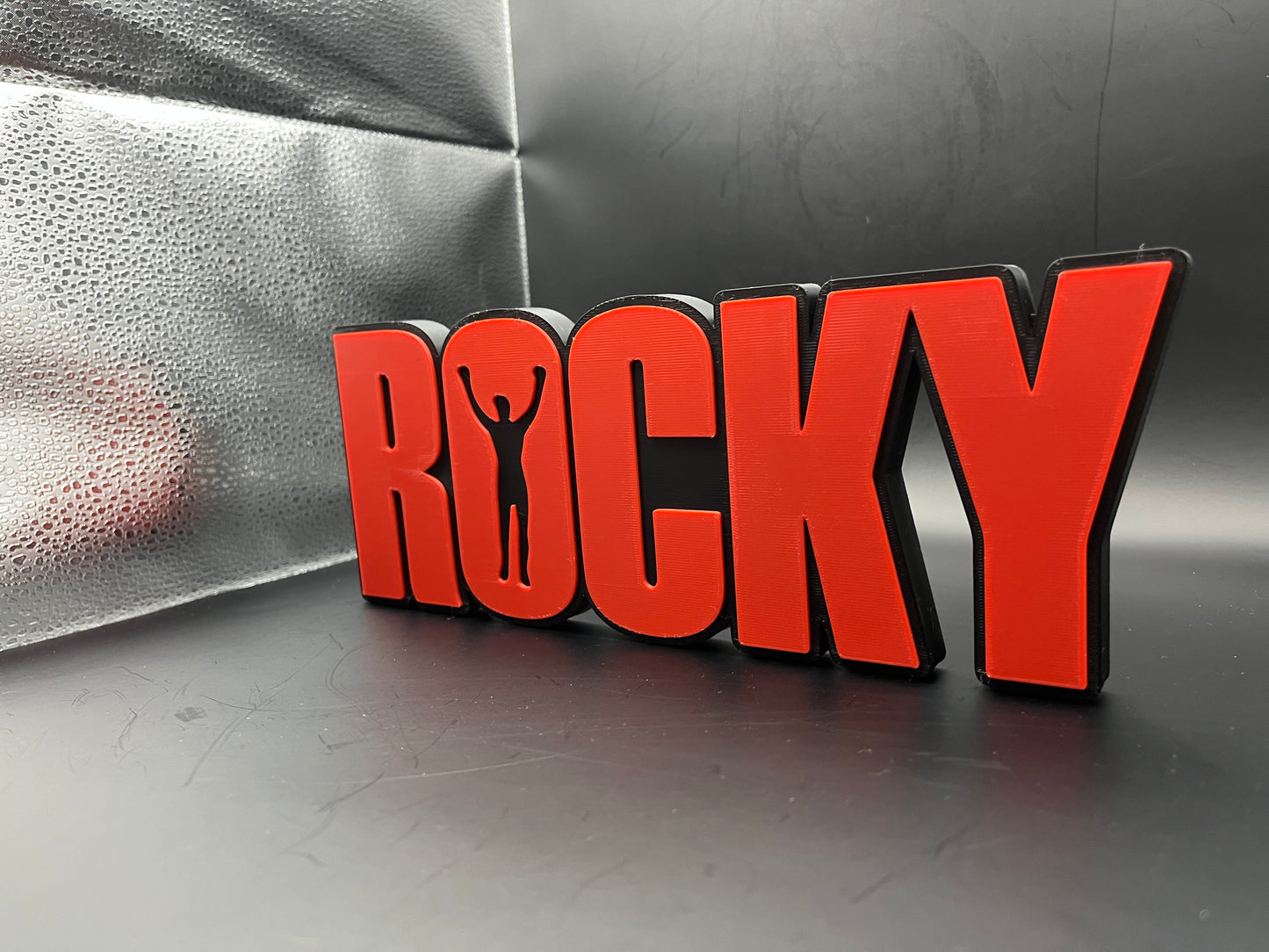 Rocky Movie Logo Sign Display | 3D Wall Desk Shelf Art