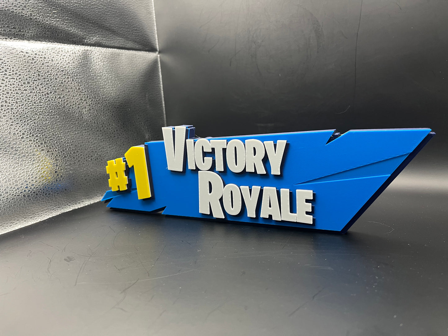 Fortnite Victory Royale Logo Sign Display | 3D Wall Desk Shelf Art - UNRIVAL3D