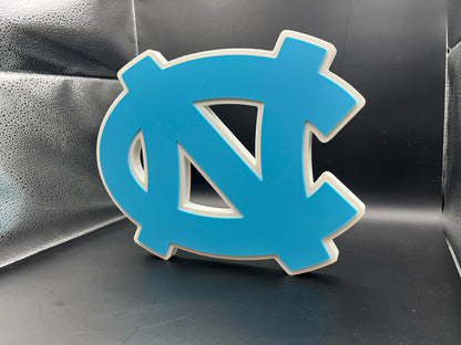 North Carolina Tar Heels Logo Sign Display | 3D Wall Desk Shelf Art - UNRIVAL3D