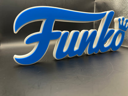 Funko Logo Sign Display | 3D Wall Desk Shelf Art - UNRIVAL3D