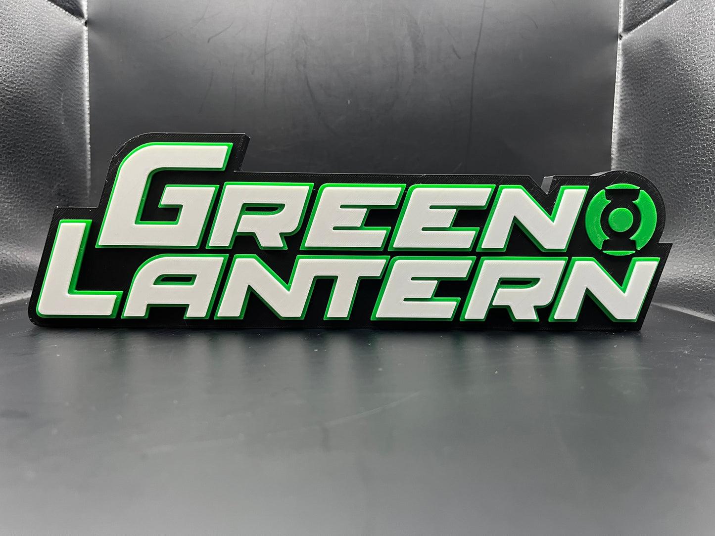 Green Lantern Logo Sign Display | 3D Wall Desk Shelf Art - UNRIVAL3D