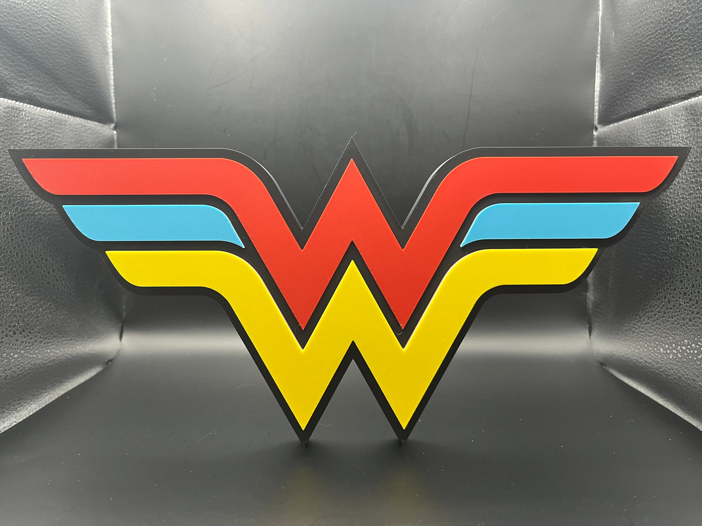 Wonder Woman Logo Sign Display | 3D Wall Desk Shelf Art - UNRIVAL3D