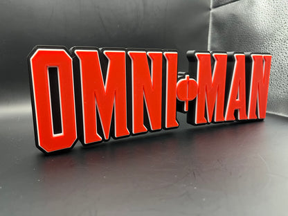 Omni-Man Logo Sign Display | 3D Wall Desk Shelf Art - UNRIVAL3D