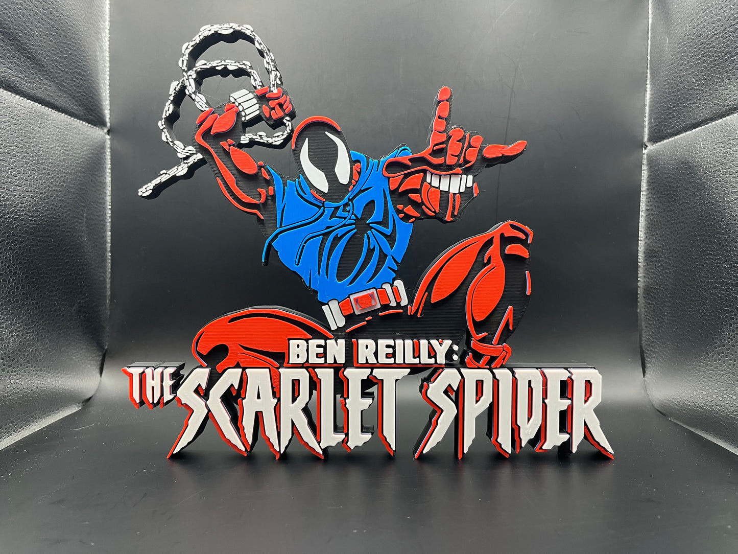 The Scarlet Spider Logo Sign Display | 3D Wall Desk Shelf Art - UNRIVAL3D