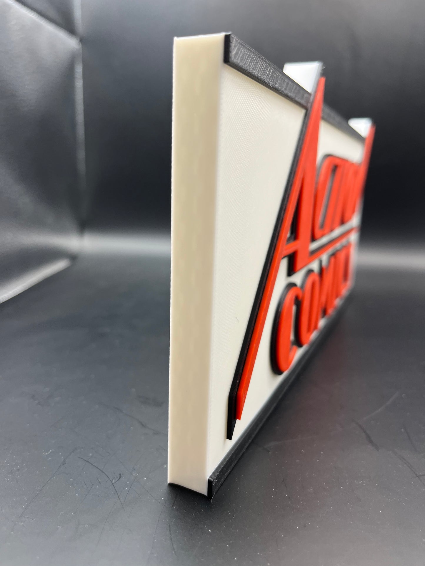 Action Comics Logo Sign Display | 3D Wall Desk Shelf Art - UNRIVAL3D