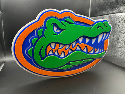 Florida Gators Logo Sign Display | 3D Wall Desk Shelf Art