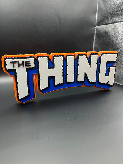 The Thing Logo Sign Display | 3D Wall Desk Shelf Art - UNRIVAL3D