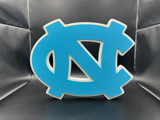 North Carolina Tar Heels Logo Sign Display | 3D Wall Desk Shelf Art - UNRIVAL3D