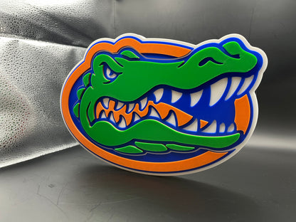 Florida Gators Logo Sign Display | 3D Wall Desk Shelf Art