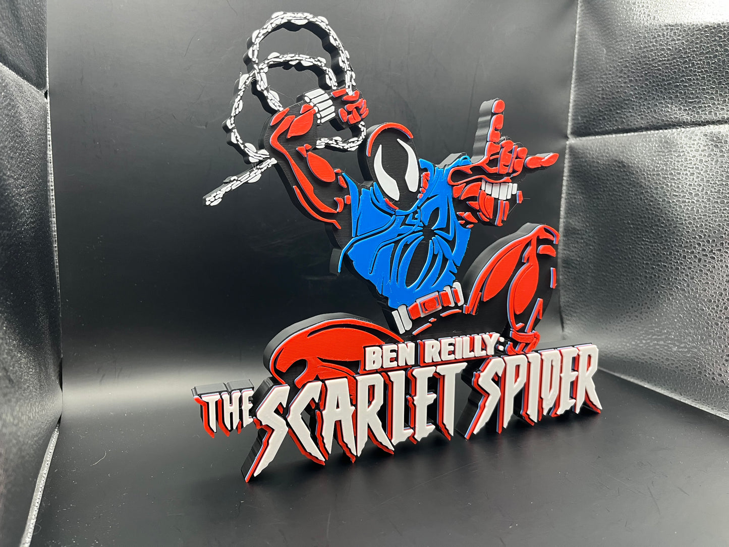 The Scarlet Spider Logo Sign Display | 3D Wall Desk Shelf Art - UNRIVAL3D