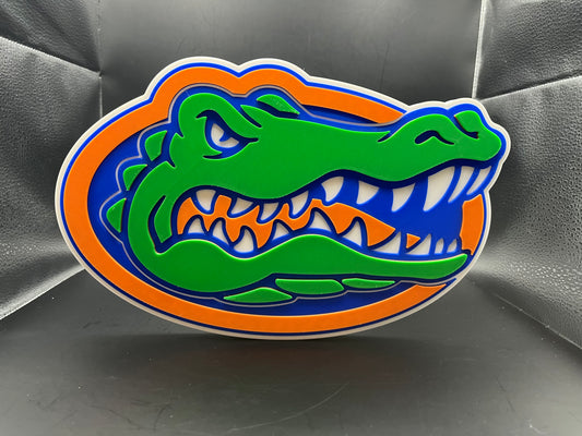 Florida Gators Logo Sign Display | 3D Wall Desk Shelf Art