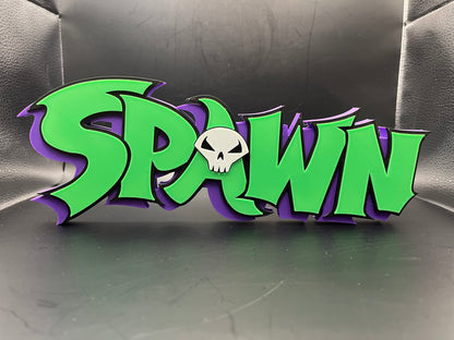 Spawn Logo Sign Display | 3D Wall Desk Shelf Art - UNRIVAL3D