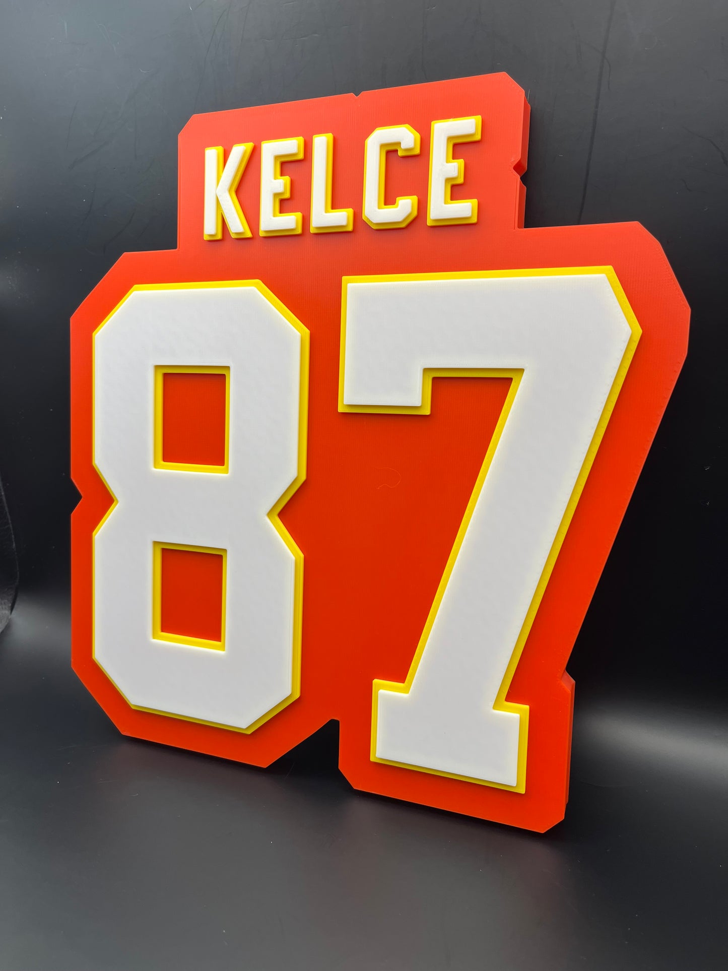 Travis Kelce 87 Logo Sign Display | 3D Wall Desk Shelf Art - UNRIVAL3D