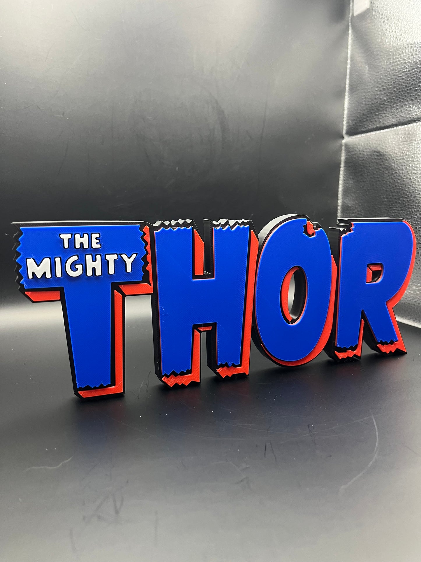 The Mighty Thor Logo Sign Display | 3D Wall Desk Shelf Art - UNRIVAL3D