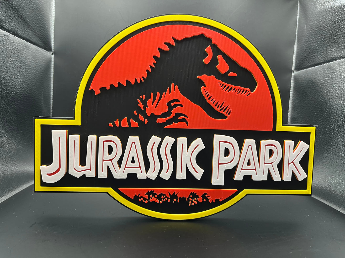 Jurassic Park Logo Sign Display | 3D Wall Desk Shelf Art