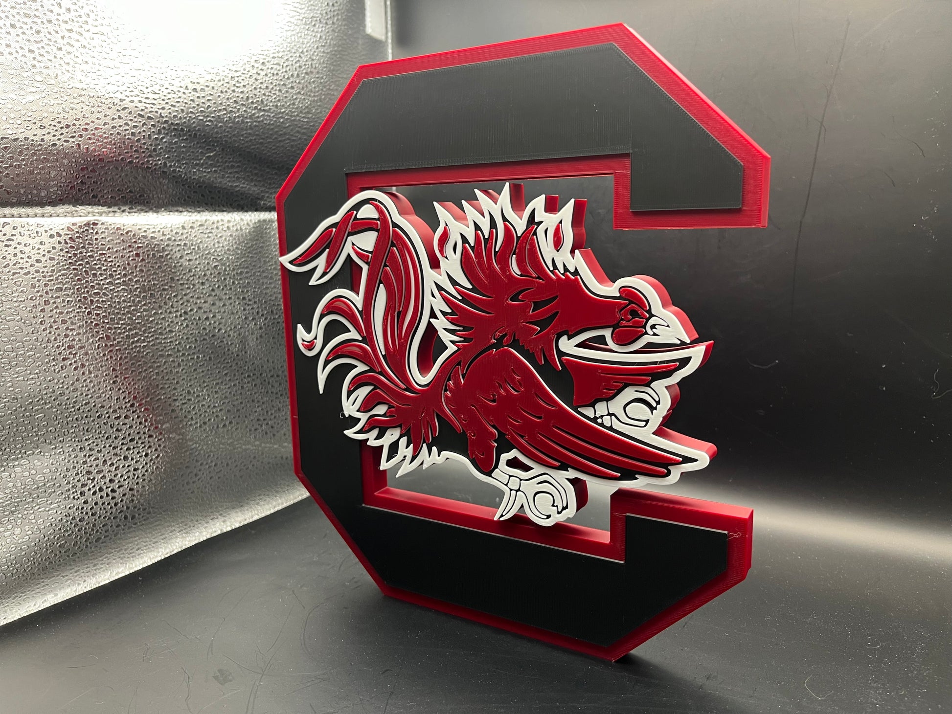 South Carolina Gamecocks Logo Sign Display | 3D Wall Desk Shelf Art - UNRIVAL3D