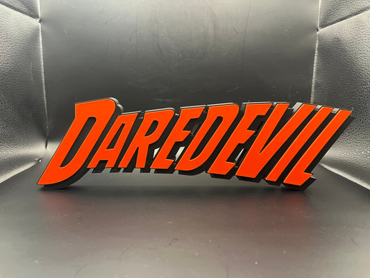 Daredevil Logo Sign Display | 3D Wall Desk Shelf Art - UNRIVAL3D