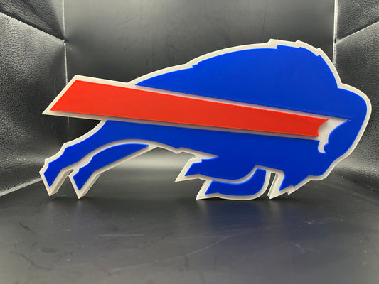 Buffalo Bills Logo Sign Display | 3D Wall Desk Shelf Art