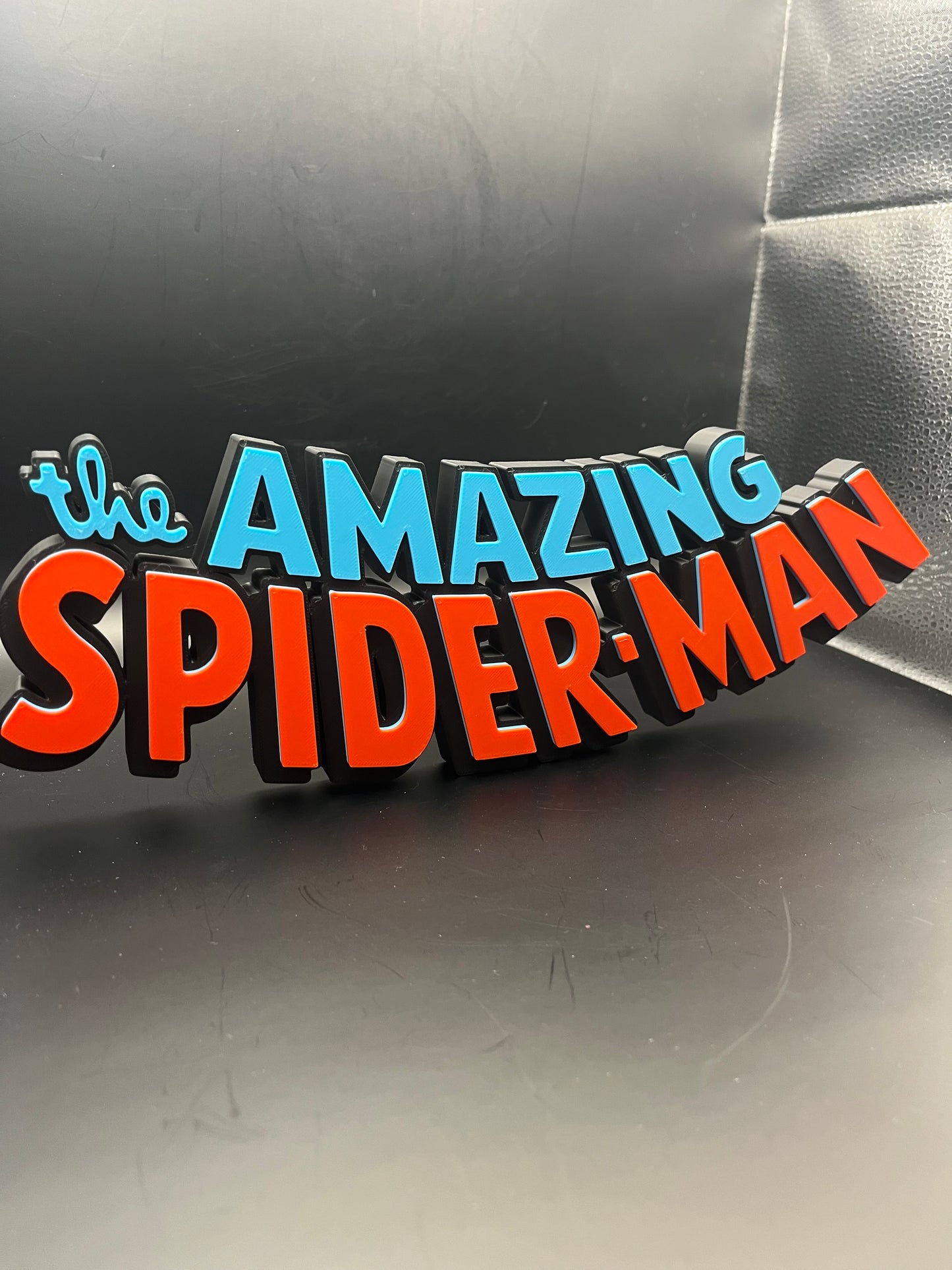 The Amazing Spider-Man Logo Sign Display | 3D Wall Desk Shelf Art - UNRIVAL3D