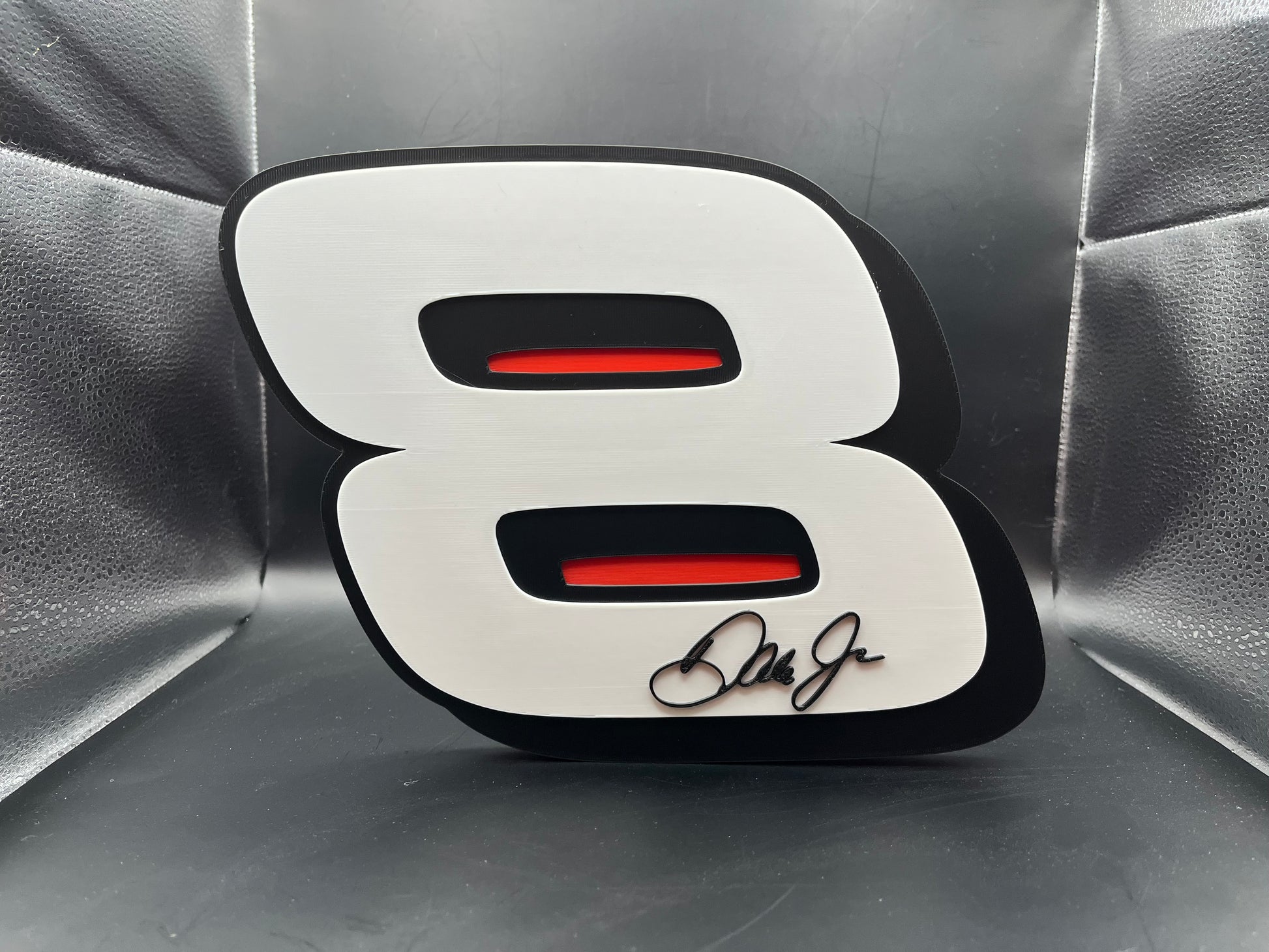 Dale Earnhardt Jr 8 Logo Sign Display | 3D Wall Desk Shelf Art - UNRIVAL3D