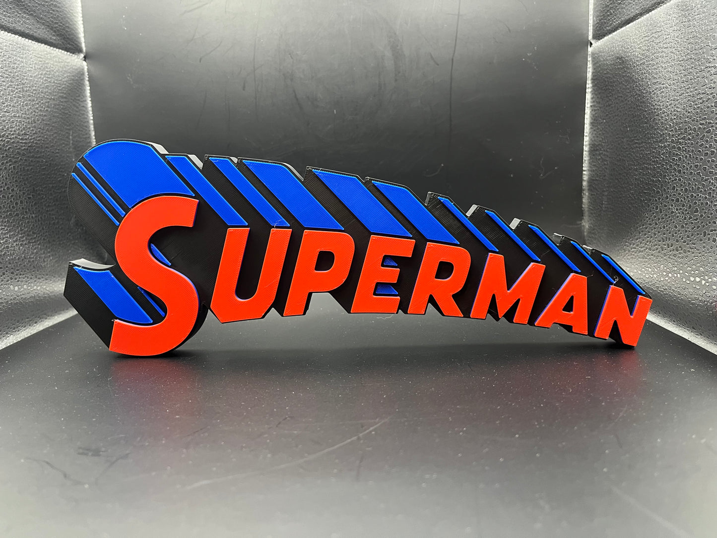 Superman Logo Sign Display | 3D Wall Desk Shelf Art - UNRIVAL3D