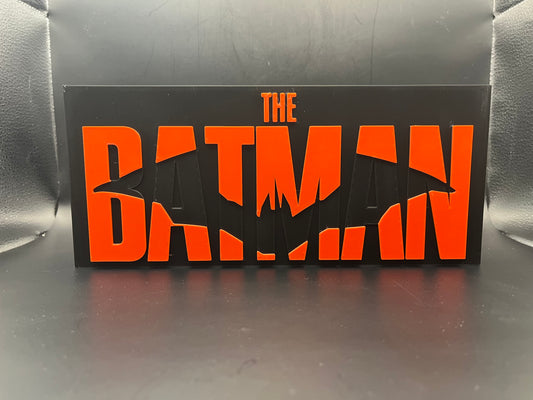 The Batman Logo Sign Display | 3D Wall Desk Shelf Art - UNRIVAL3D