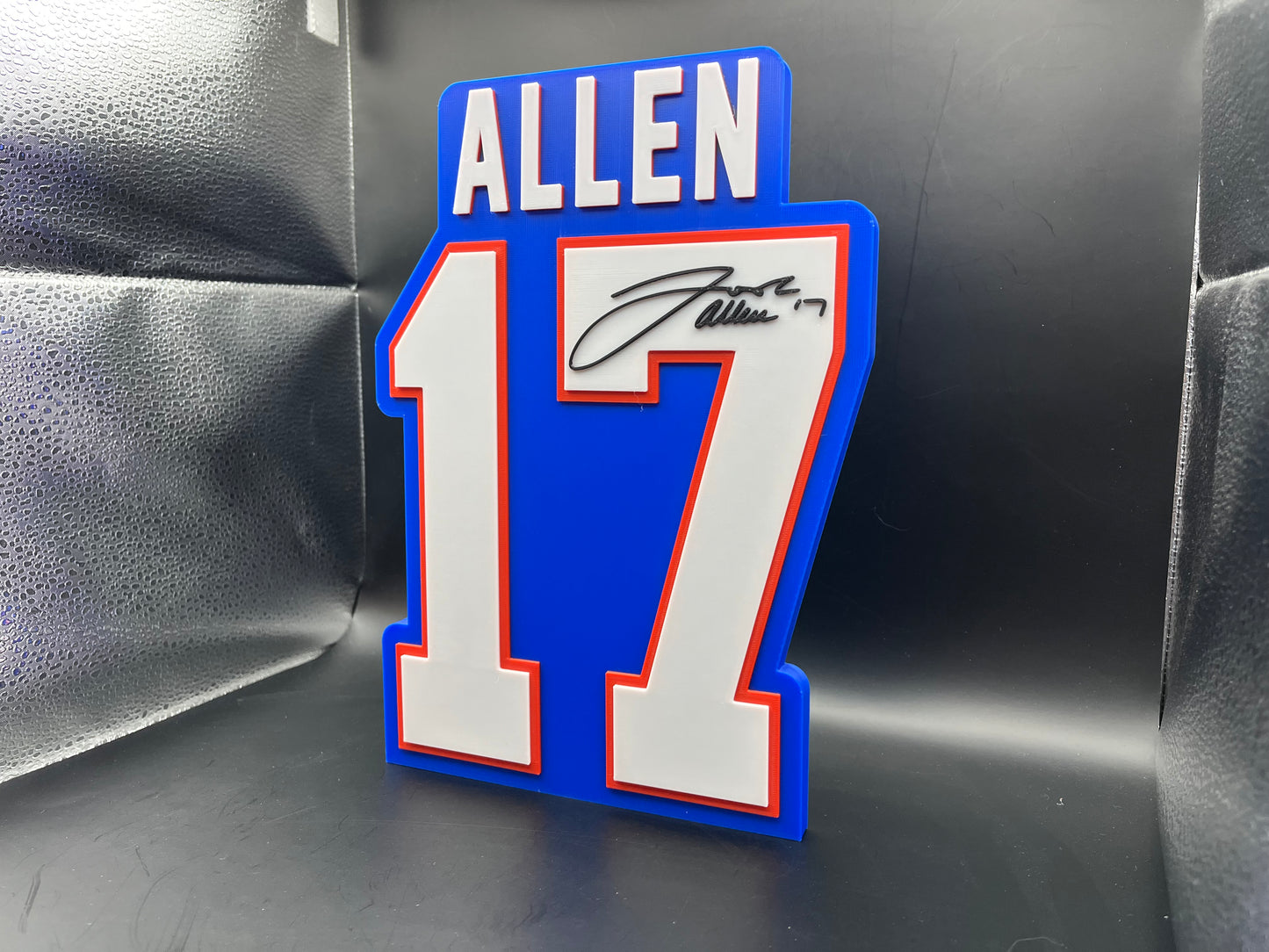 Josh Allen 17 Logo Sign Display | 3D Wall Desk Shelf Art