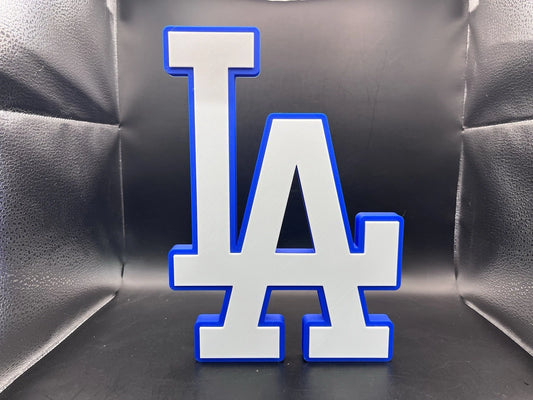 Los Angeles Dodgers Logo Sign Display | 3D Wall Desk Shelf Art