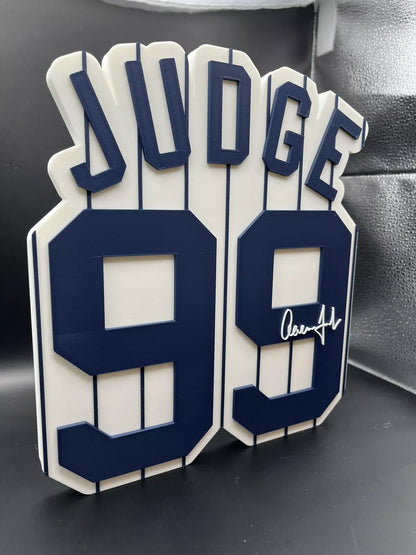 Aaron Judge Logo Sign Display | 3D Wall Desk Shelf Art