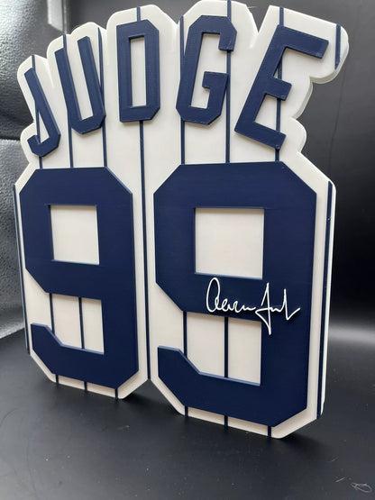 Aaron Judge Logo Sign Display | 3D Wall Desk Shelf Art