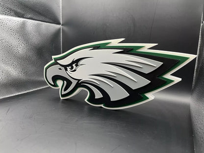 Philadelphia Eagles Logo Sign Display | 3D Wall Desk Shelf Art